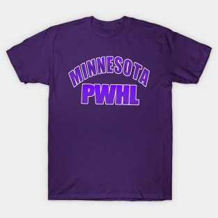 Gradient purple Minnesota PWHL colors T-Shirt